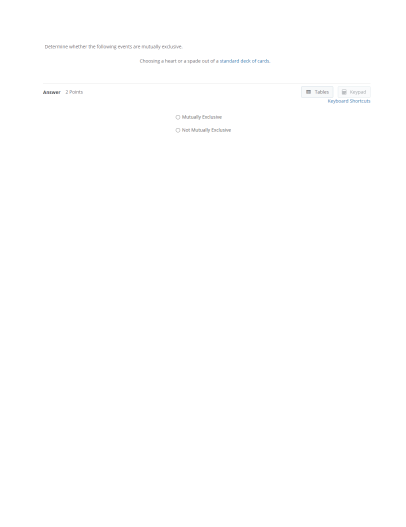 Solved Determine whether the following events are mutually