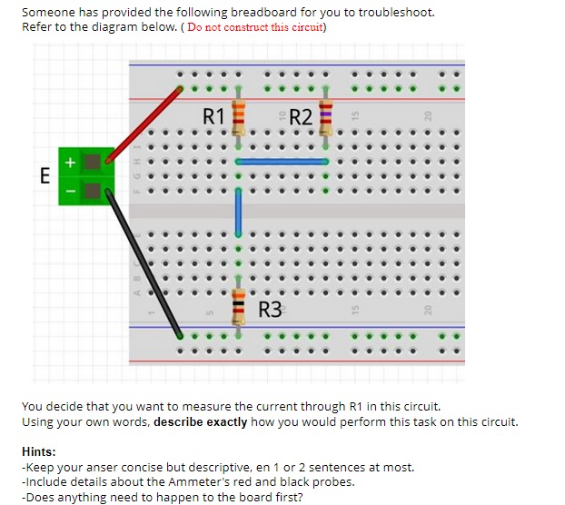 Solved Someone has provided the following breadboard for you | Chegg.com