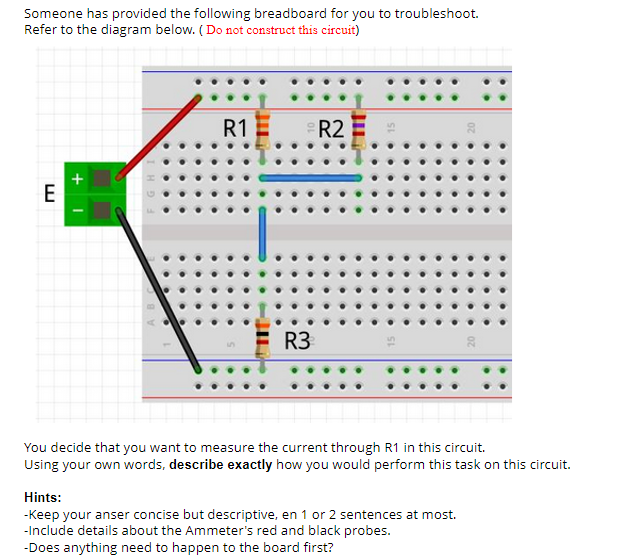 Solved Someone Has Provided The Following Breadboard For You | Chegg.com