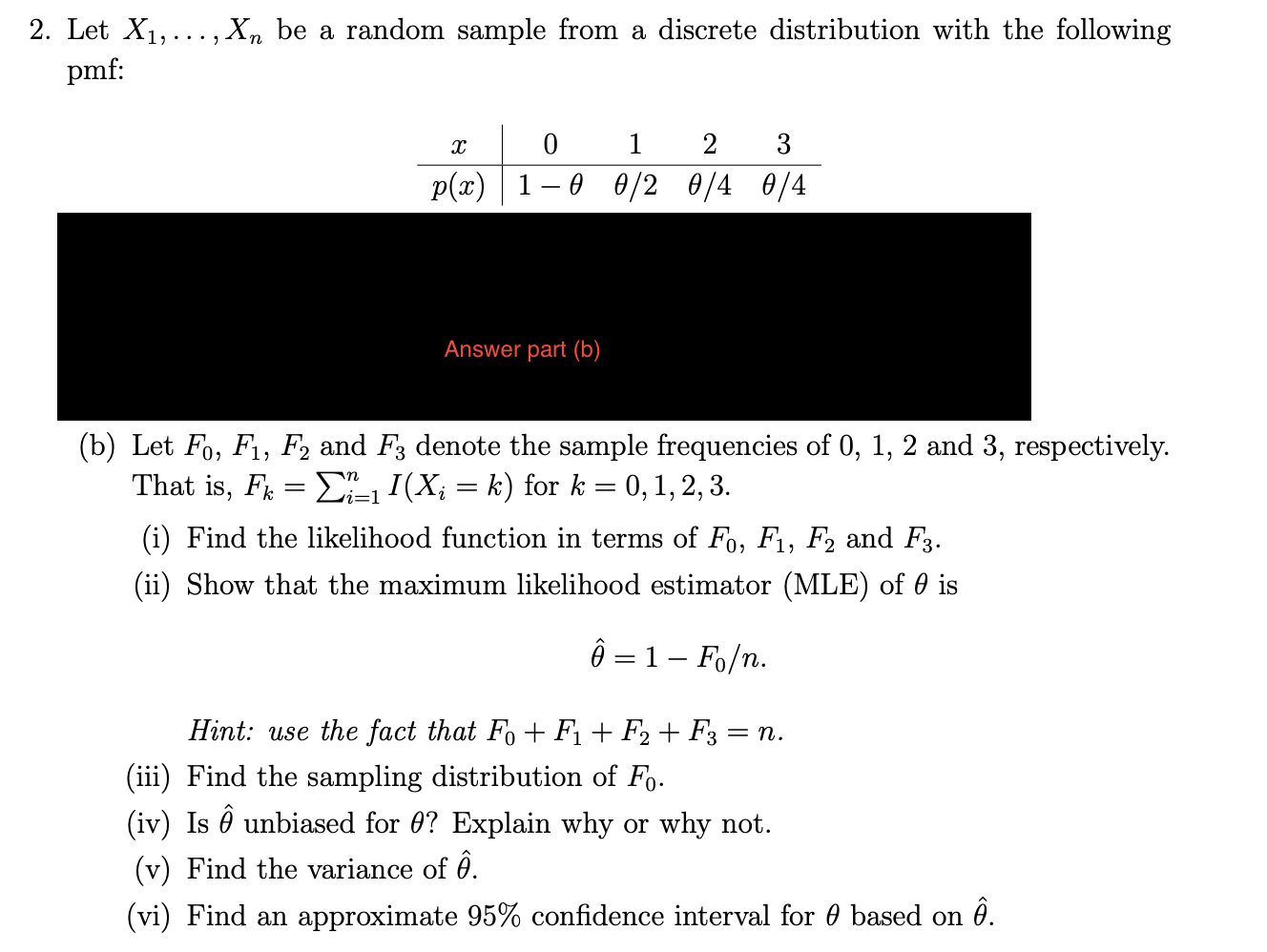 2 Let X1 Be A Random Sample From A Disc Chegg Com
