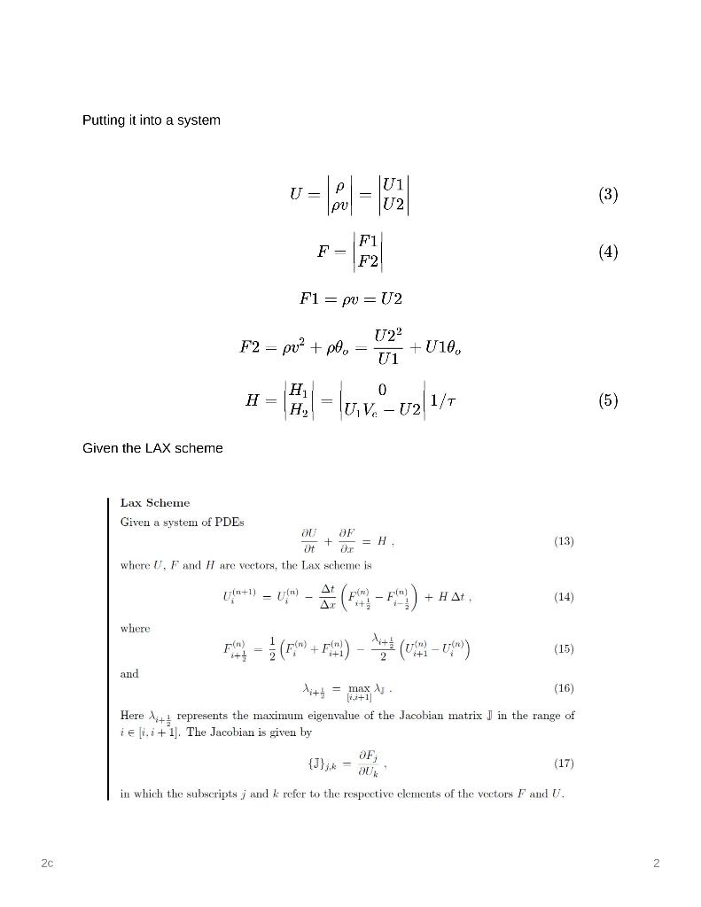 2c Question: Write a Von Neumann stability analysis | Chegg.com