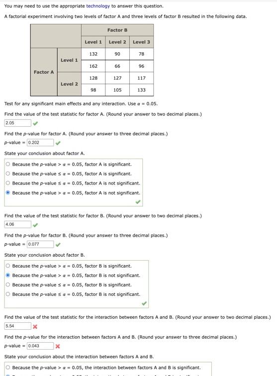 Solved I need help finding the Test Statistic for the | Chegg.com