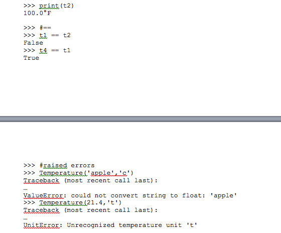 Temperature Example Code 1. Write a Temperature class to represent Celsius and | Chegg.com