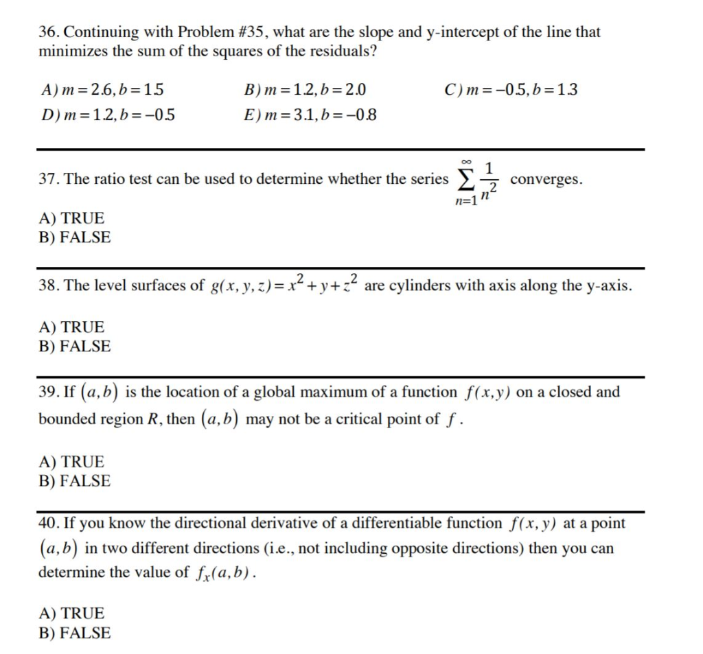 Solved + 35. Consider the four points A(1,0), B(2, 2), | Chegg.com