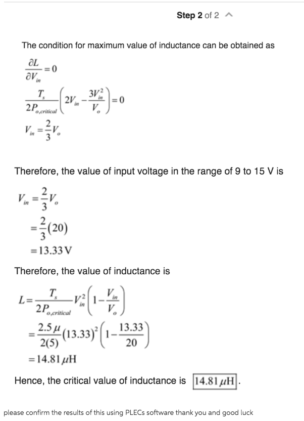 Solved power electronics problem please show work and if | Chegg.com