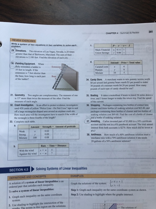 Solved 340 Chapter 4 Systems Of Linear Equations And Chegg