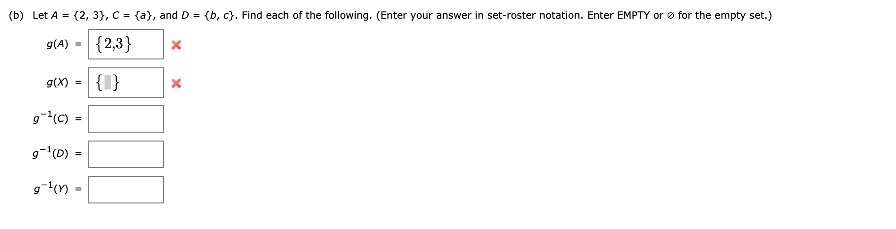 Solved B Let A 2 3 C A And D B C Find E Chegg Com