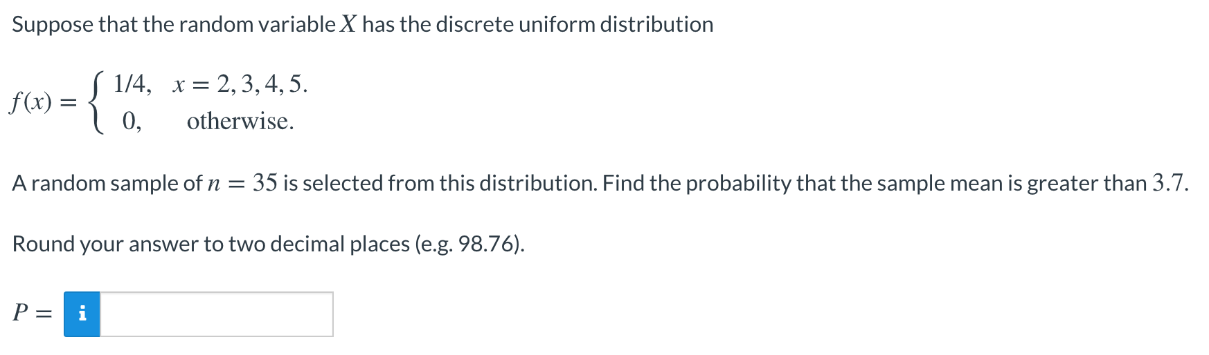 Solved Suppose that the random variable X has the discrete | Chegg.com