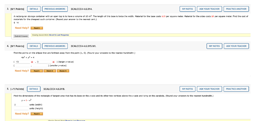 Solved hello please i really really need help with these 3 | Chegg.com