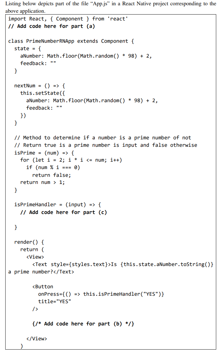 Question 5 [12 marks] “Prime Number” is an | Chegg.com