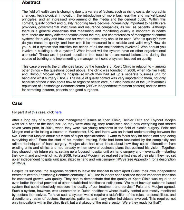 Solved Abstract The field of health care is changing due to | Chegg.com