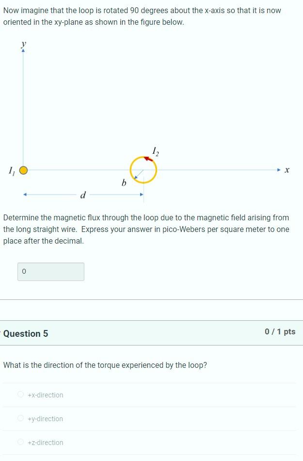 Solved Now imagine that the loop is rotated 90 degrees about | Chegg.com