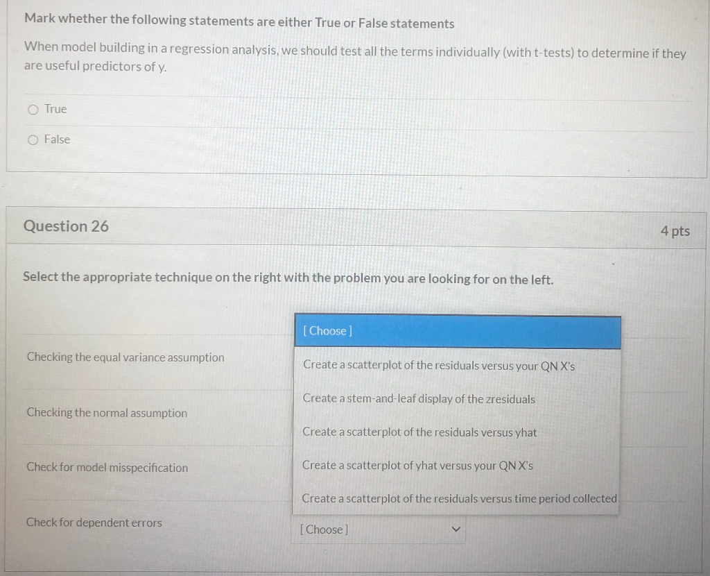 Solved Mark whether the following statements are either True | Chegg.com