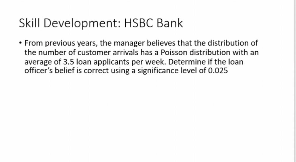 Solved Skill Development: HSBC Bank • HSBC Bank is a large | Chegg.com