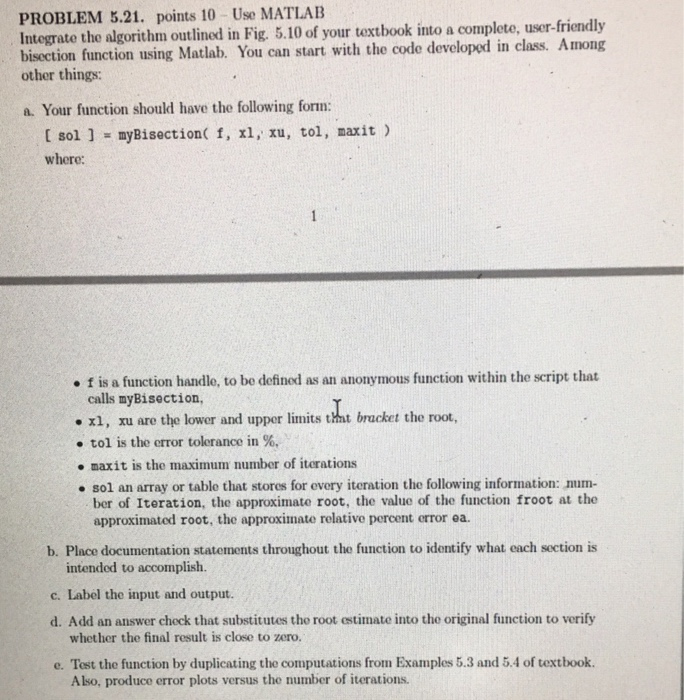 Solved PROBLEM 5.21. points 10-Use MATLAB Integrate the | Chegg.com