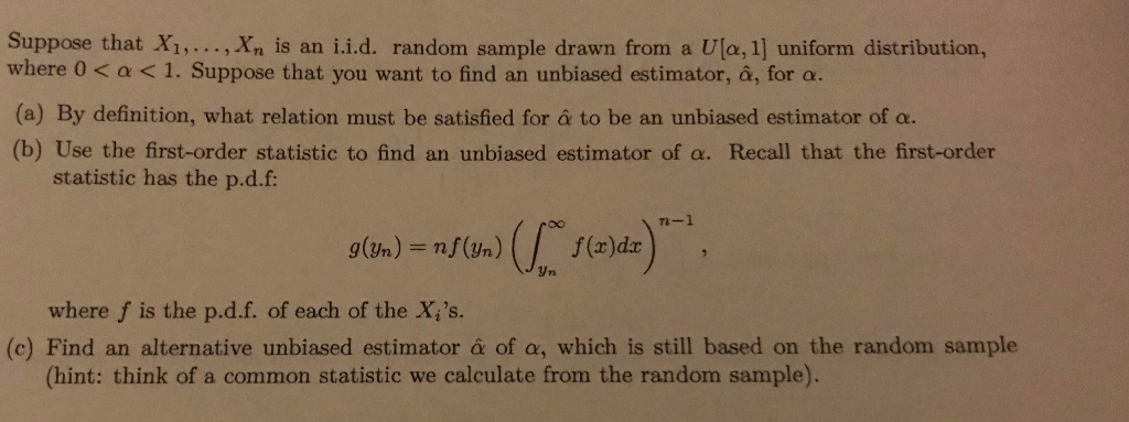 Solved Suppose That X1 Is An I I D Random Sample Chegg Com