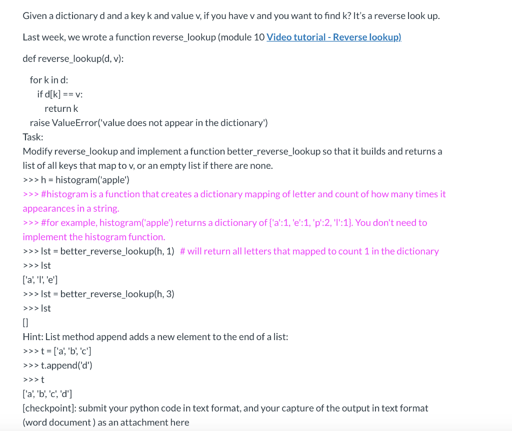Solved Please use Python 3. Screenshot the function file and | Chegg.com