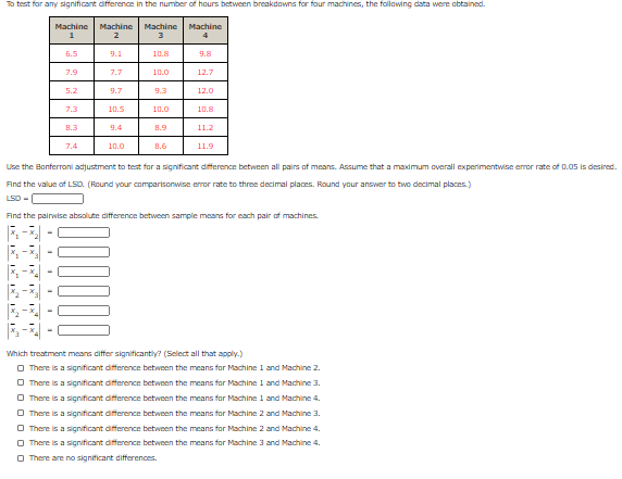 Solved To test for any significant difference in the number | Chegg.com
