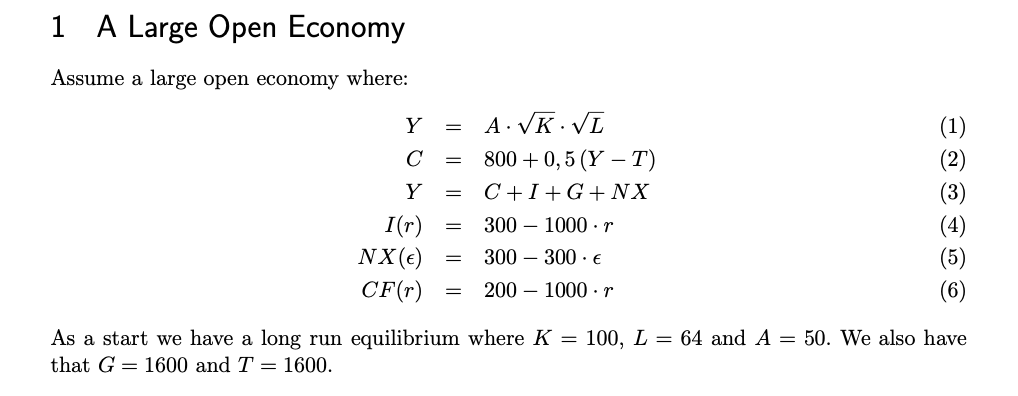 ⏩SOLVED:An open economy is in equilibrium when Y=C+I+G+X-M where …