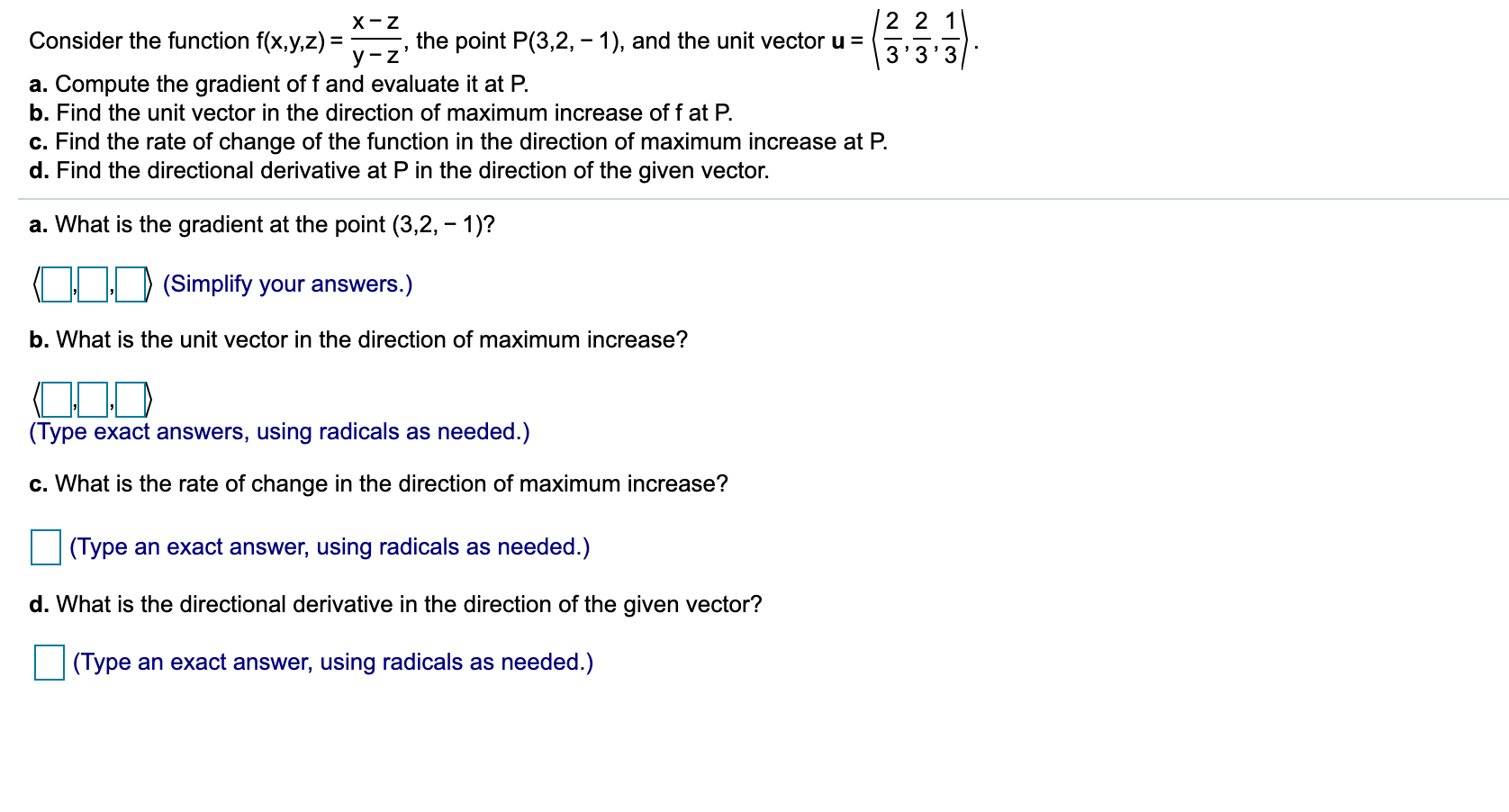 Solved X Z 2 2 1 Consider The Function F X Y Z The Poi Chegg Com