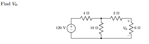 Solved Find V0. | Chegg.com