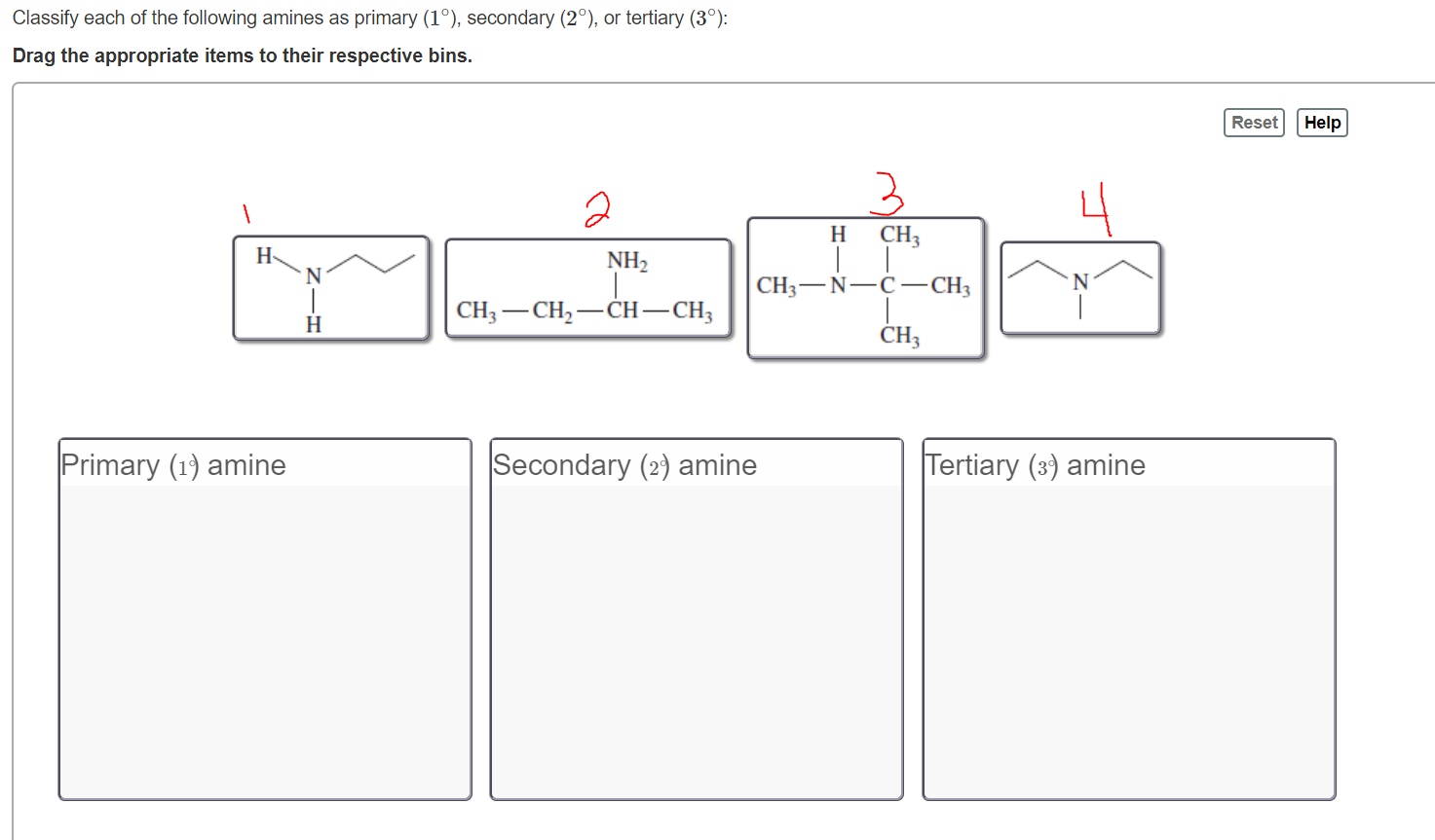 Solved Classify Each Of The Following Amines As Primary