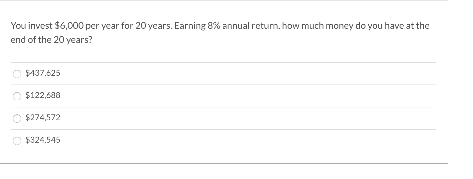 If I Invest 6000 A Year For 20 Years