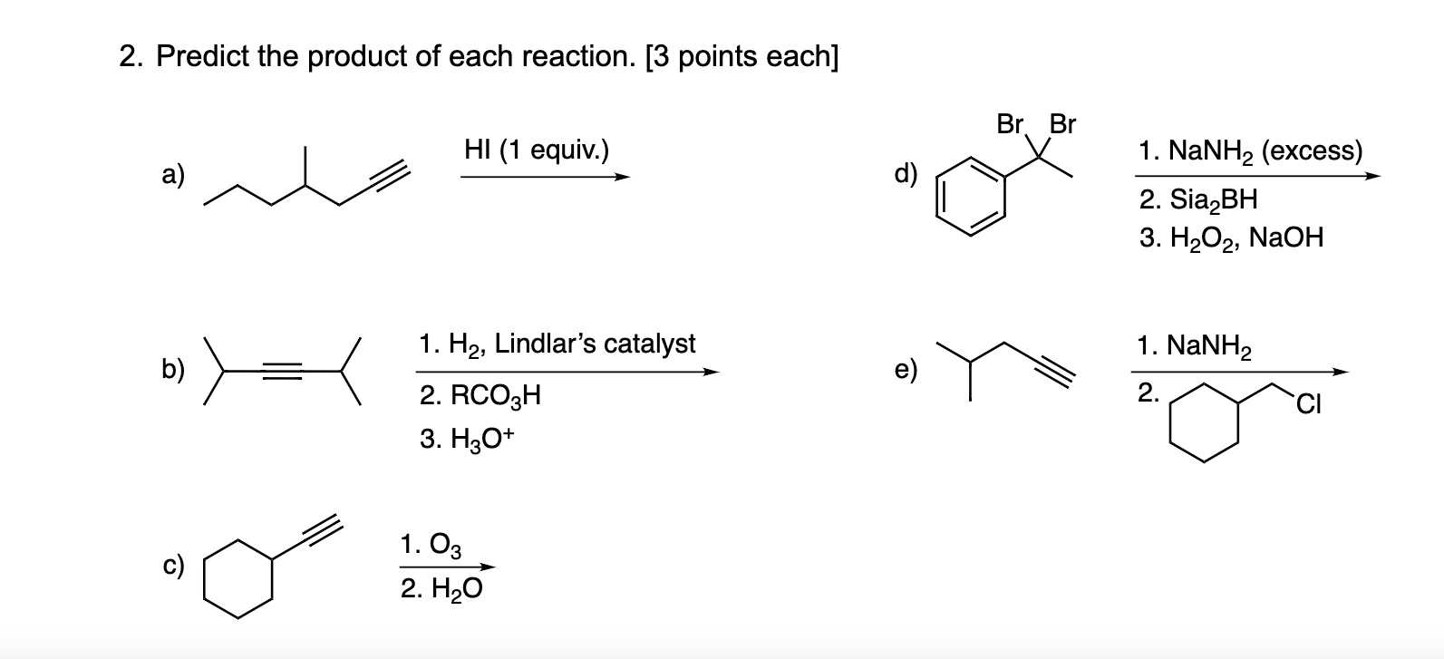 solved-2-predict-the-product-of-each-reaction-3-points-chegg
