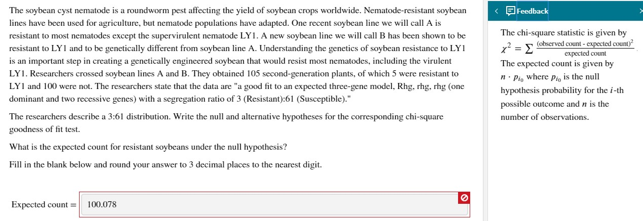 Solved Feedback The Soybean Cyst Nematode Is A Roundwor Chegg Com