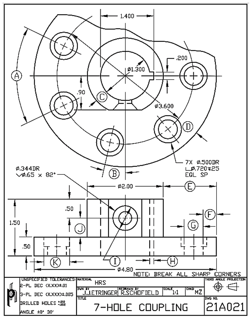 Solved 2. Refer to drawing 21A021 and fill out the following | Chegg.com