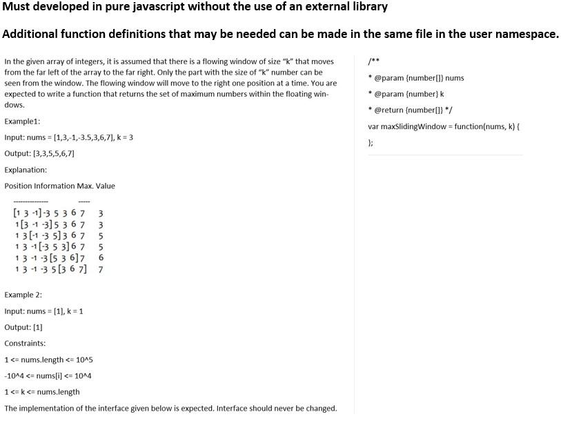 Solved Must developed in pure javascript without the use of | Chegg.com