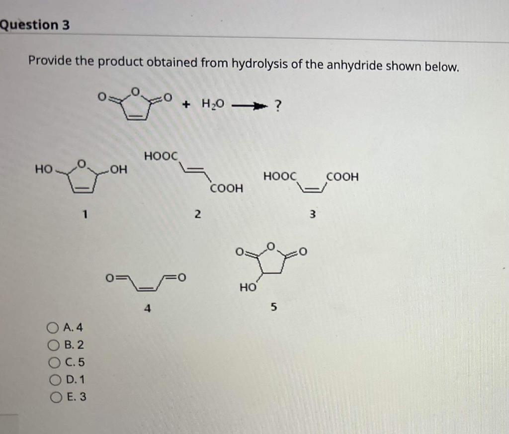 Solved Provide the product obtained from hydrolysis of the | Chegg.com