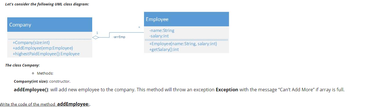 Solved Let's Consider The Following UML Class Diagram: | Chegg.com