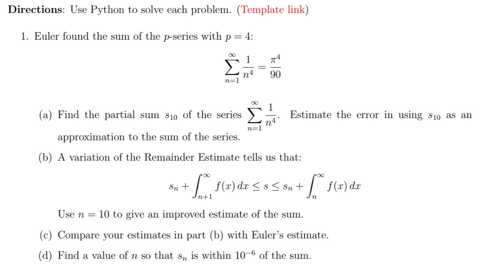 Solved Please solve the parts of this question using PYTHON | Chegg.com