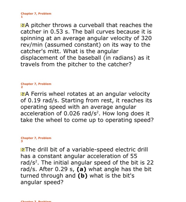 Solved A pitcher throws a curveball that reaches the catcher