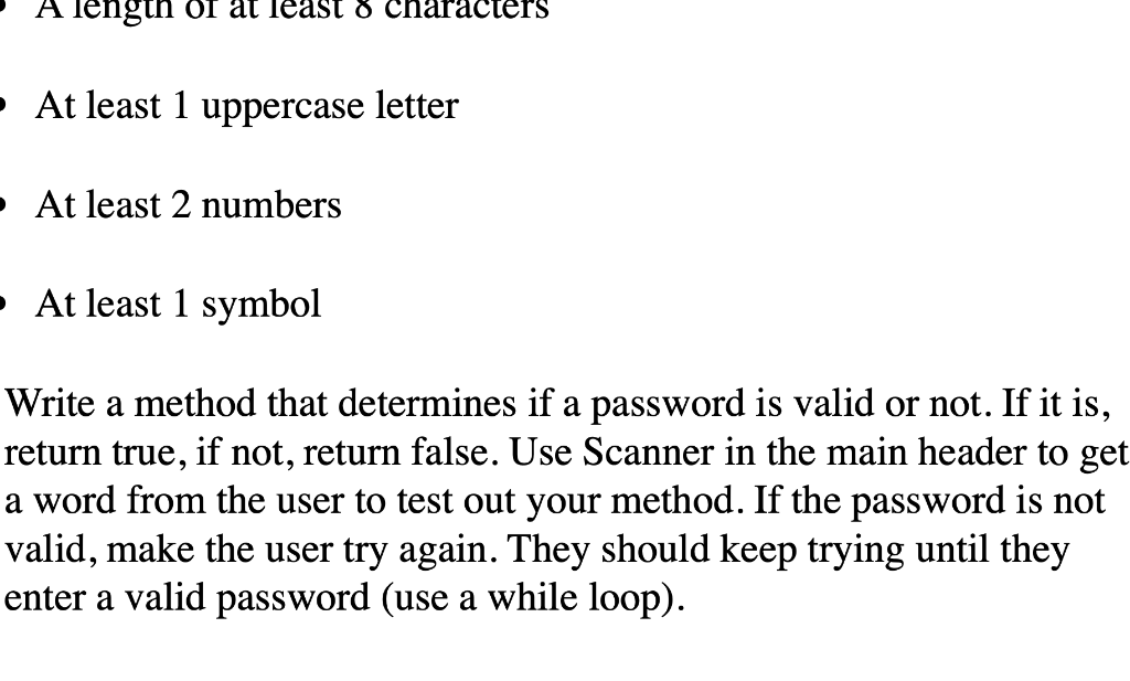 Solved Use java program to write a method for having a user | Chegg.com