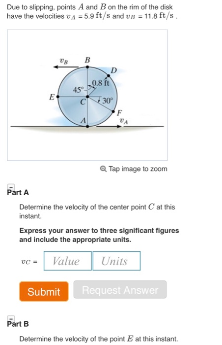 Solved Due to slipping, points A and B on the rim of the | Chegg.com