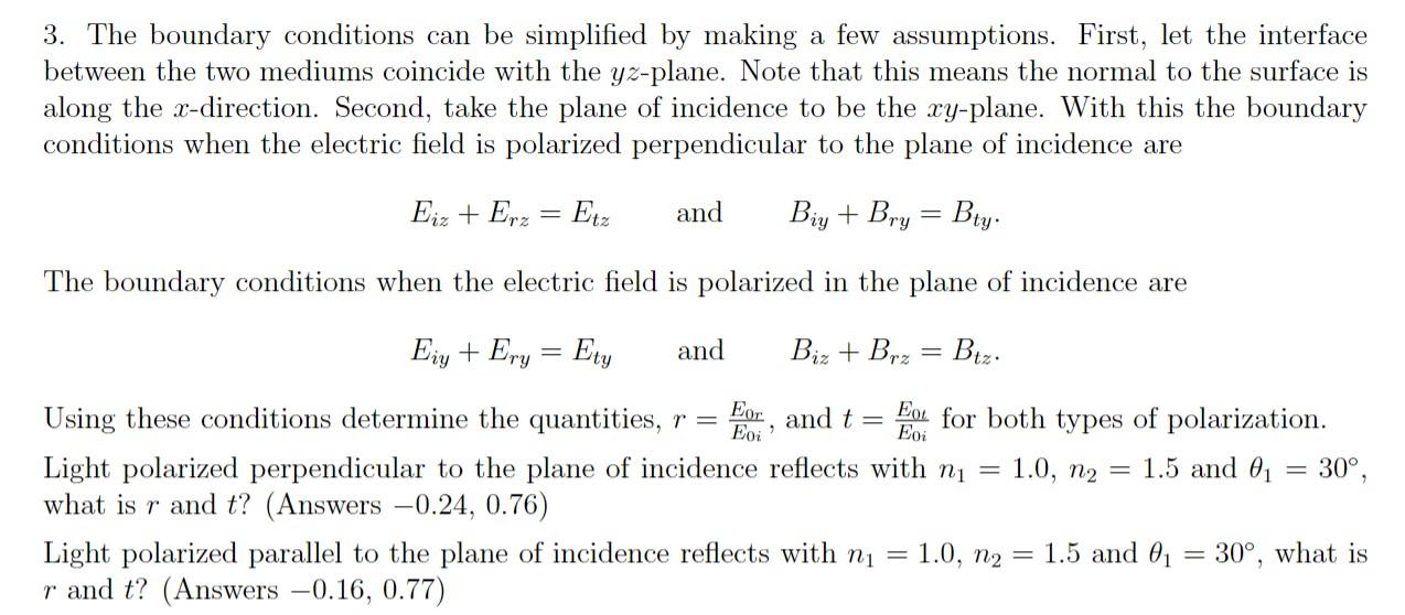 3. The boundary conditions can be simplified by | Chegg.com