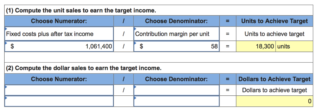 Solved Exercise 21-12 Computing sales to achieve target | Chegg.com