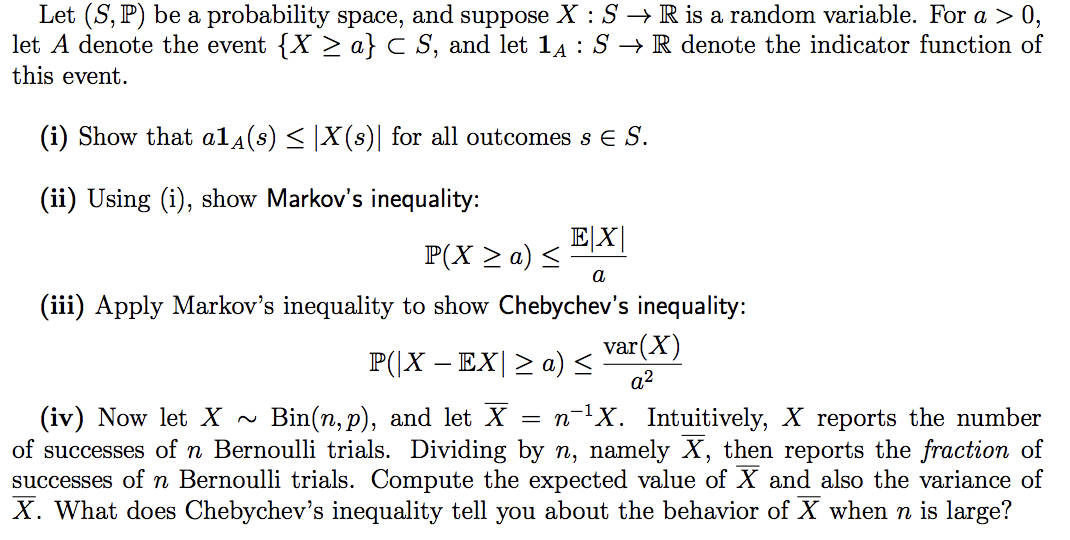 Solved Let S P Be A Probability Space And Suppose X Chegg Com