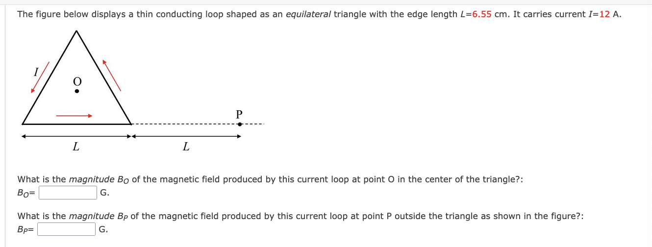 Solved The figure below displays a thin conducting loop | Chegg.com