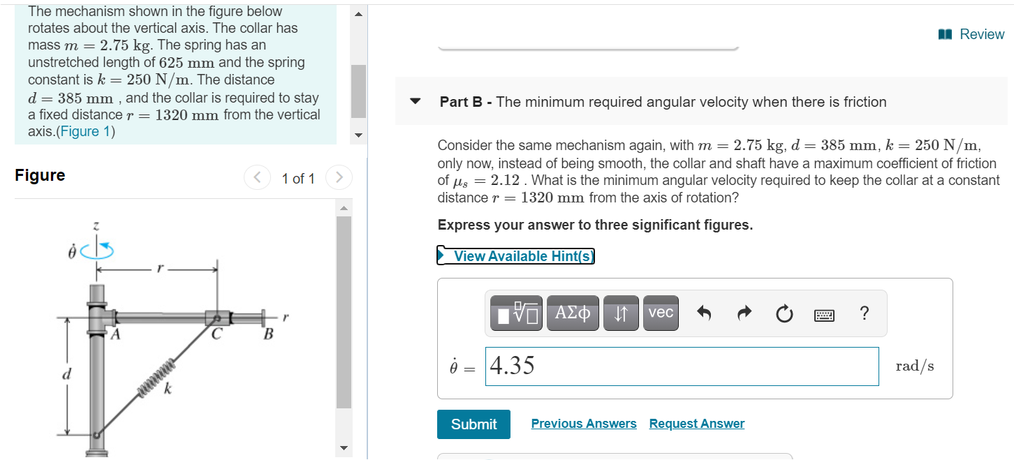 Solved II Review The mechanism shown in the figure below | Chegg.com