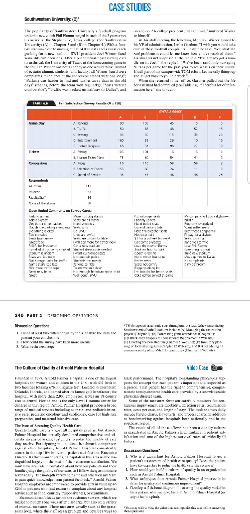 Solved CASE STUDIES Southwestern University: (C)* The parily | Chegg.com