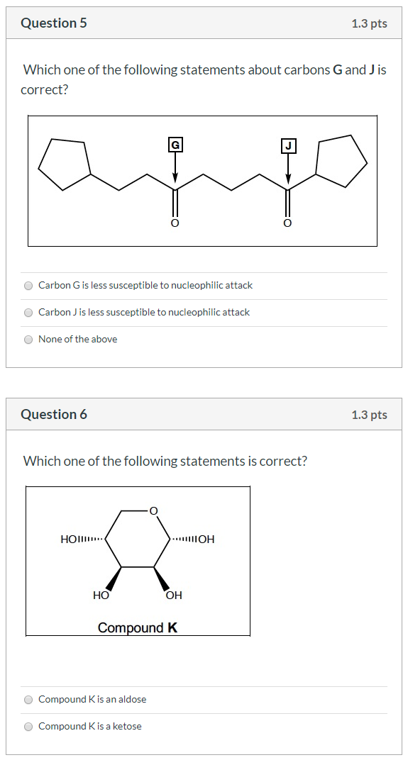 Solved Question 1 1.3 pts Which one of the following | Chegg.com