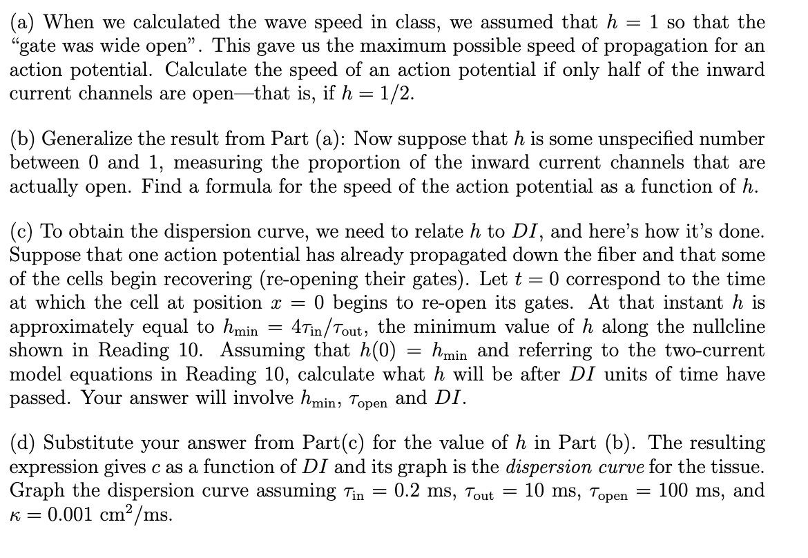 Answer All Parts The Goal Is To Calculate A Formu Chegg Com