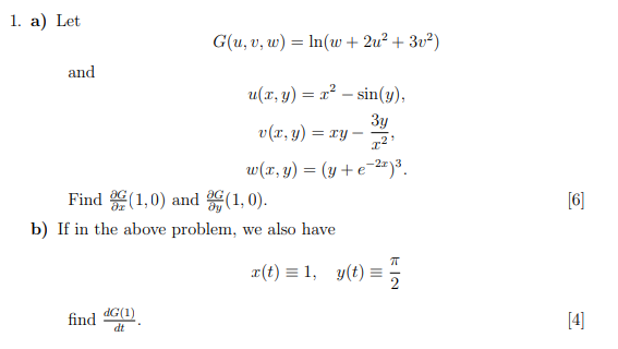 1 A Let G U W N W 2u2 3v2 And U R Chegg Com