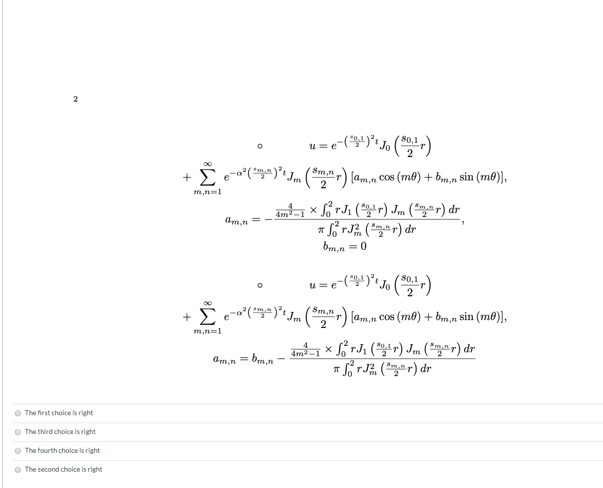 Question 2 2 Solve The Heat Equation In The Circular Chegg Com