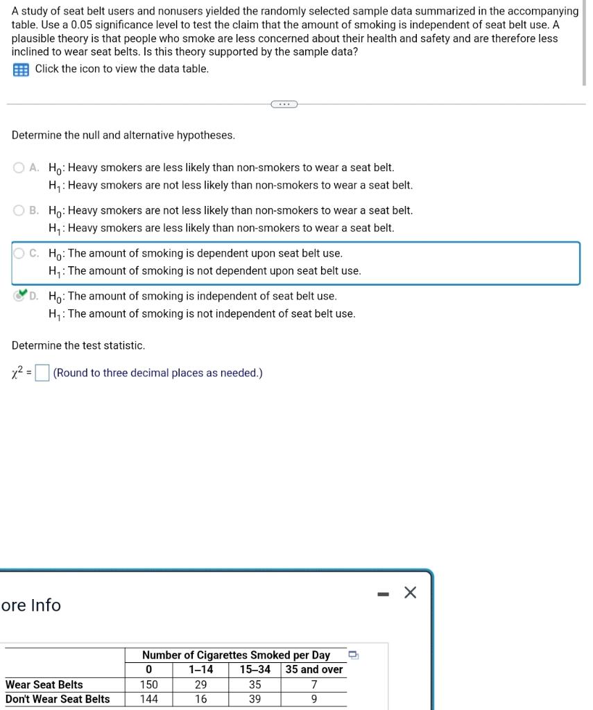 Solved A.) Determine The Test Stat B.) Determine The P | Chegg.com