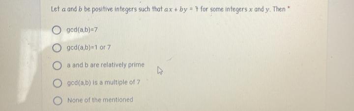 Solved Let A And B Be Positive Integers Such That Ax + By = | Chegg.com