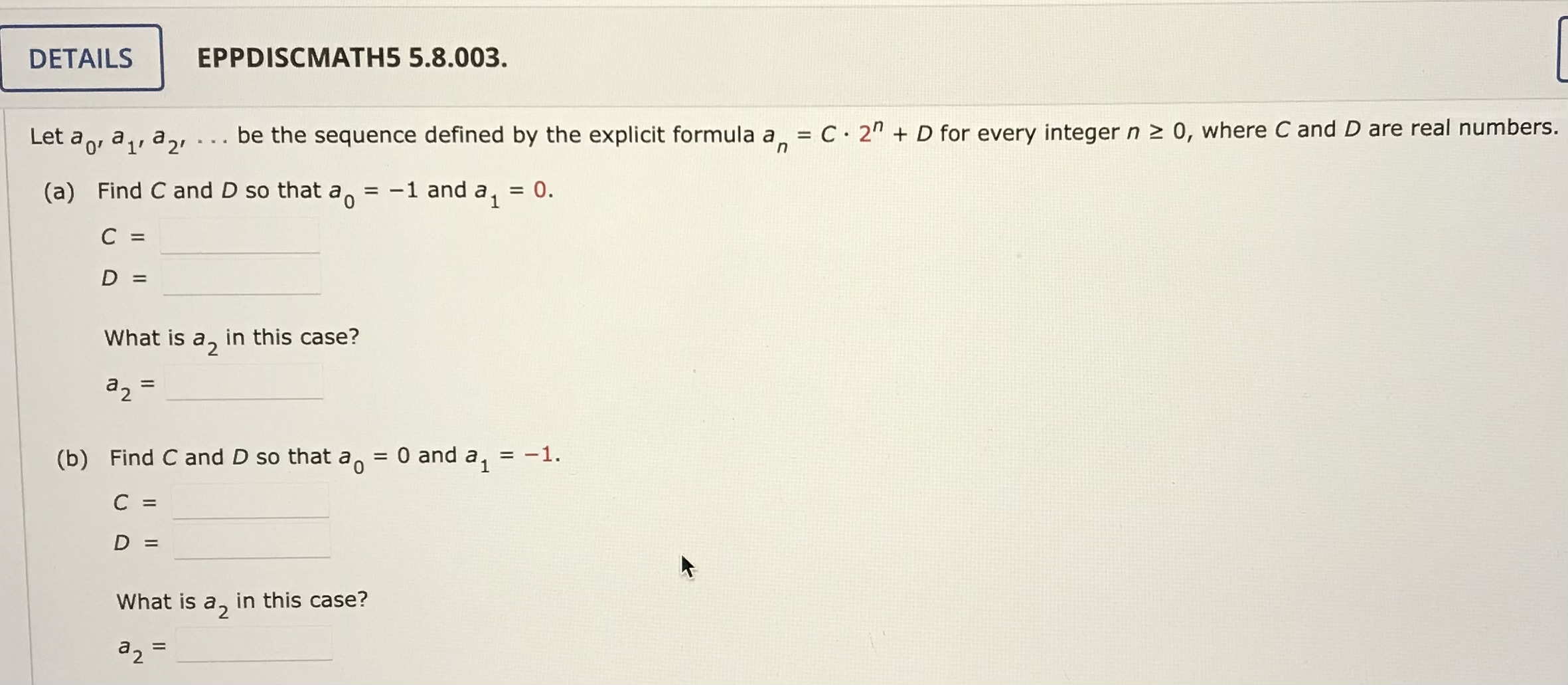 Solved Let A0a1a2 Be The Sequence Defined By The 4734